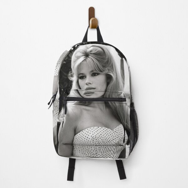 Item preview, Cinema - Great French Actress, Black and White Portrait with Front Bow and Polka-Dot Bustier of the Sixties designed and sold by Beat-It.
