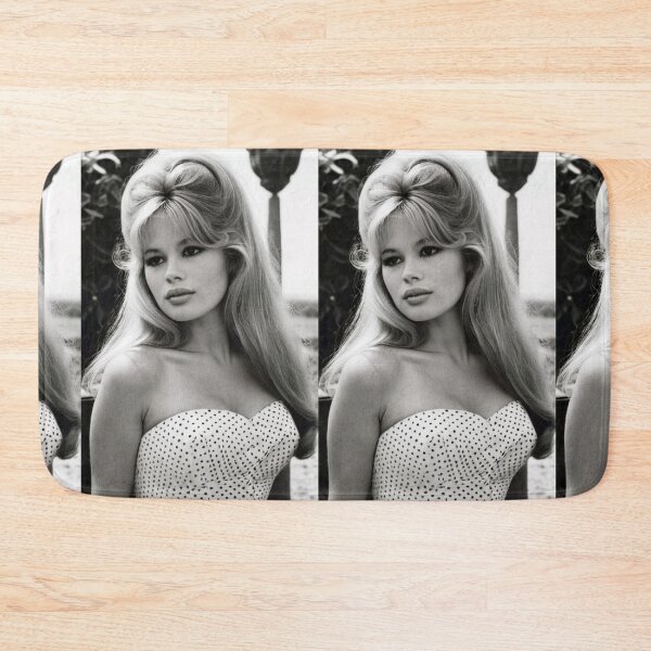 Item preview, Cinema - Great French Actress, Black and White Portrait with Front Bow and Polka-Dot Bustier of the Sixties designed and sold by Beat-It.