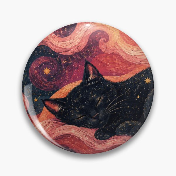 Item preview, Starry Night Black Cat Desk Mat – Van Gogh Style Celestial Cat Cosmic Swirl Aesthetic Mouse Pad Desk Mat designed and sold by IconicDesignsXd.