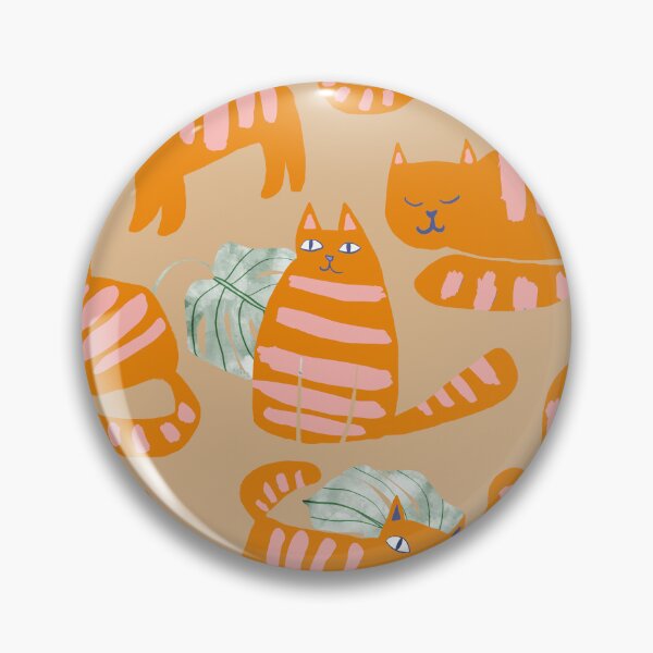 Item preview, Whimsicat Light Seamless Pattern designed and sold by 83oranges.com.