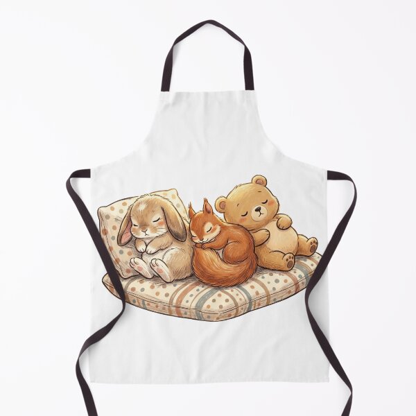 Item preview, Cozy Sleepy Animals - Cute Bunny, Squirrel and Bear Cub Napping designed and sold by TaiwanMemory.