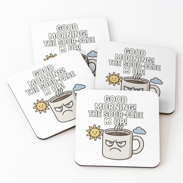 Item preview, Good Morning The Sour Face Is Up Funny Coffee Mug Cartoon designed and sold by RoyalDeluxGo.