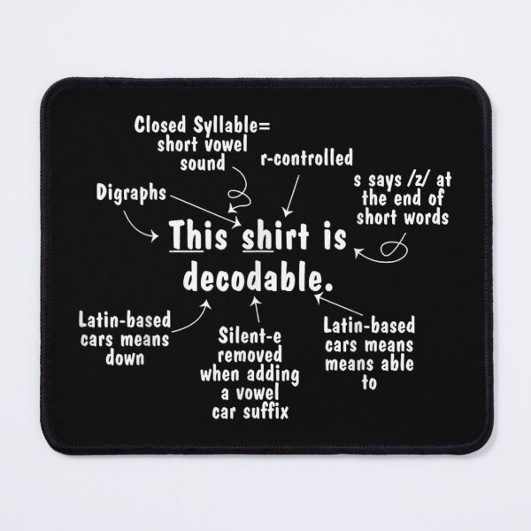 Item preview, This Shirt Is Decodable Funny Teacher Phonological Awareness Science Of Reading designed and sold by StanaLuis.