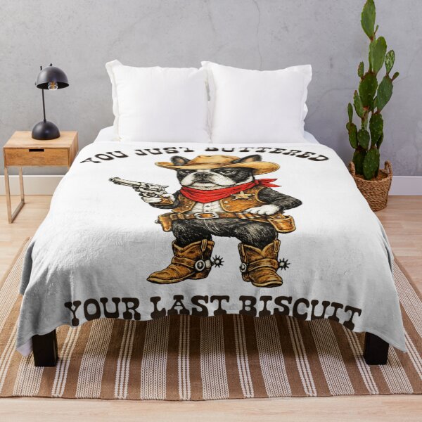Item preview, You Just Buttered Your Last Biscuit Funny French Bulldog Cowboy Outlaw designed and sold by Capisedo.
