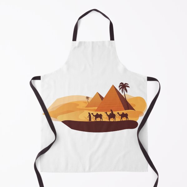 Item preview, Giza Pyramids & Camel Caravan - Egyptian Desert Sunset designed and sold by UniqueVibesArt.