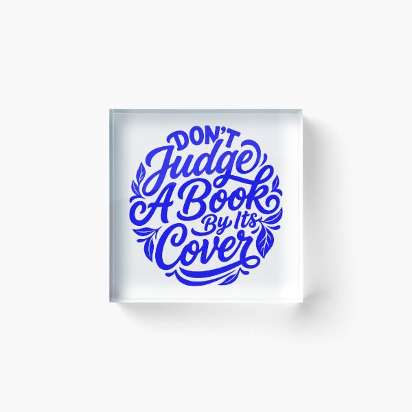 Item preview, Don't Judge A Book By Its Cover Art designed and sold by FaizArtShop.