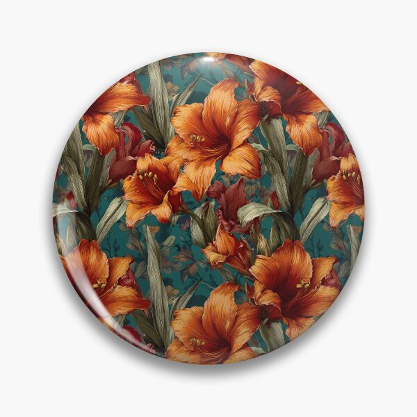 Item preview, Petaled Amaryllis Floral  - Retro Flower Floral   - Retirement Gifts for Husband designed and sold by RoyalStarsPatts.