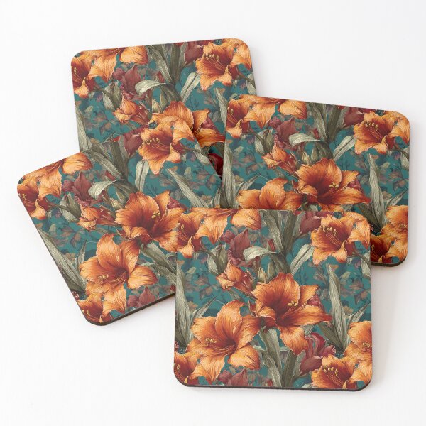 Item preview, Petaled Amaryllis Floral  - Retro Flower Floral   - Retirement Gifts for Husband designed and sold by RoyalStarsPatts.