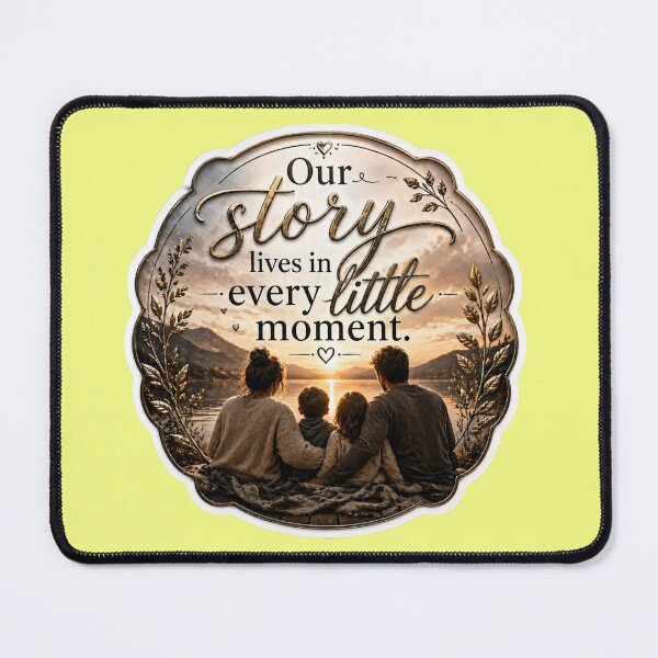 Item preview, Our Story Lives in Every Little Moment - Family Love Quote Sticker designed and sold by Scro-Ciob-Shop.