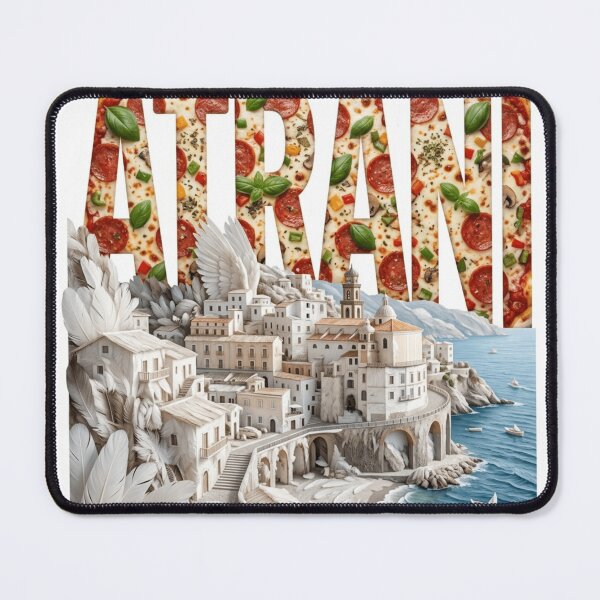 Item preview, Atrani Travel Typography Sticker designed and sold by Imaginarium of Chaos falcon88 .