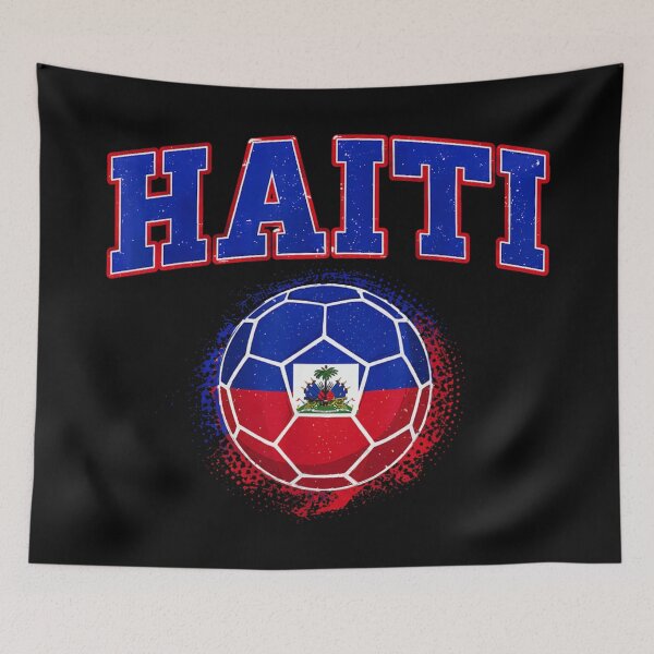 Item preview, Haiti Soccer Football Team National Flag Spirit Distressed Sports Graphic Print designed and sold by Capisedo.