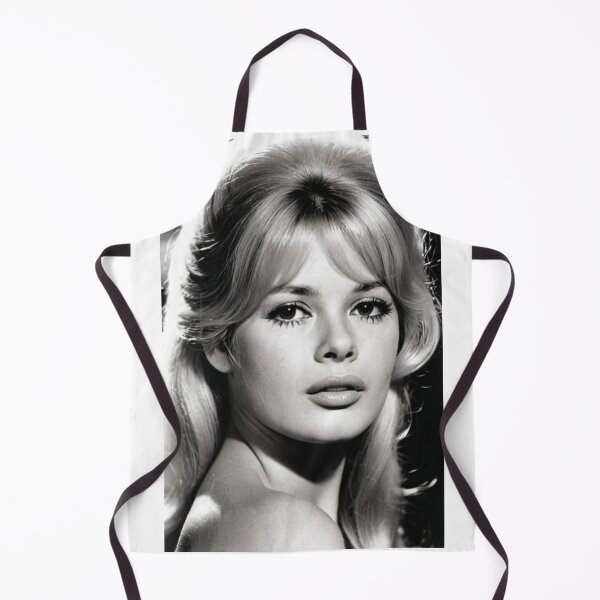 Item preview, Cinema - Great French Actress, Black and White Portrait with Intense Eyelids on Dark Background of the 1960s designed and sold by Beat-It.