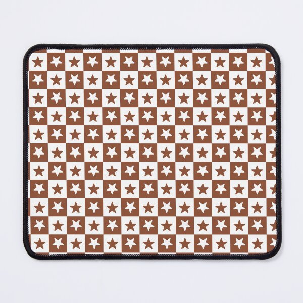 Item preview, White and Copper checkered stars designed and sold by pattern-archive.