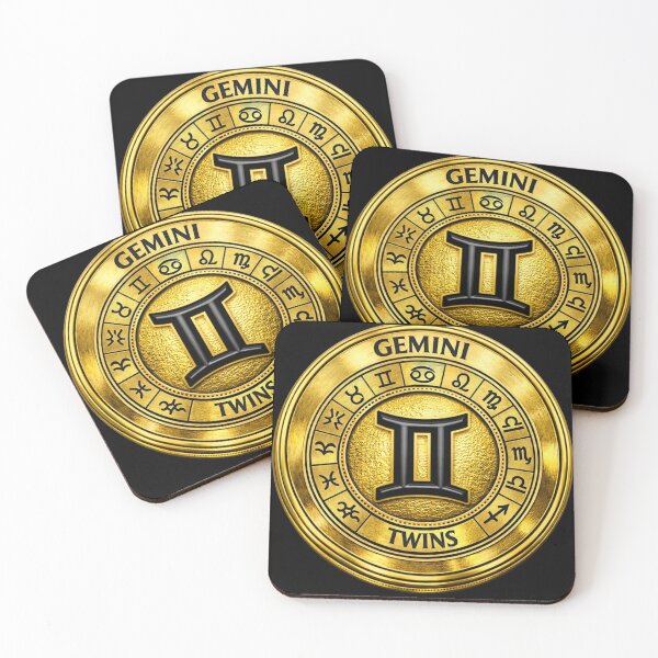 Item preview, Gemini Zodiac Symbol – Gold Disc designed and sold by Warrior’s Path.