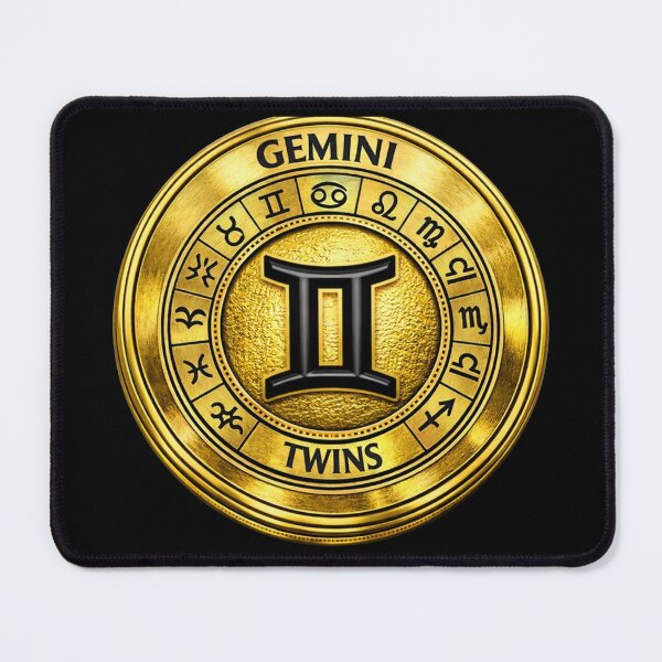 Item preview, Gemini Zodiac Symbol – Gold Disc designed and sold by Warrior’s Path.