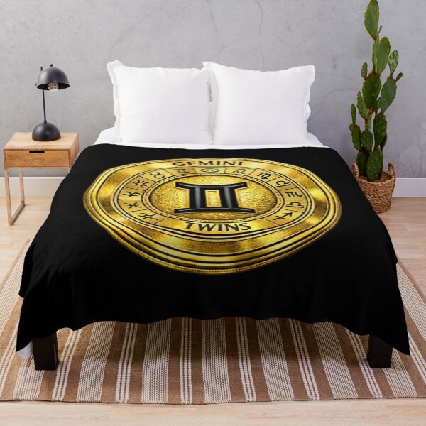 Item preview, Gemini Zodiac Symbol – Gold Disc designed and sold by Synthos1978.