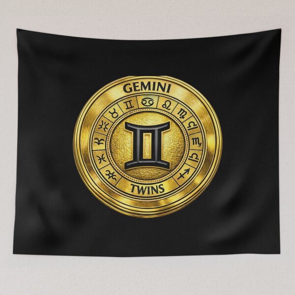Item preview, Gemini Zodiac Symbol – Gold Disc designed and sold by Warrior’s Path.