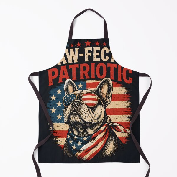 Item preview, Paw-Fectly Patriotic French Bulldog 4th of July American Flag Bandana Sunglasses designed and sold by DevotedByNature.