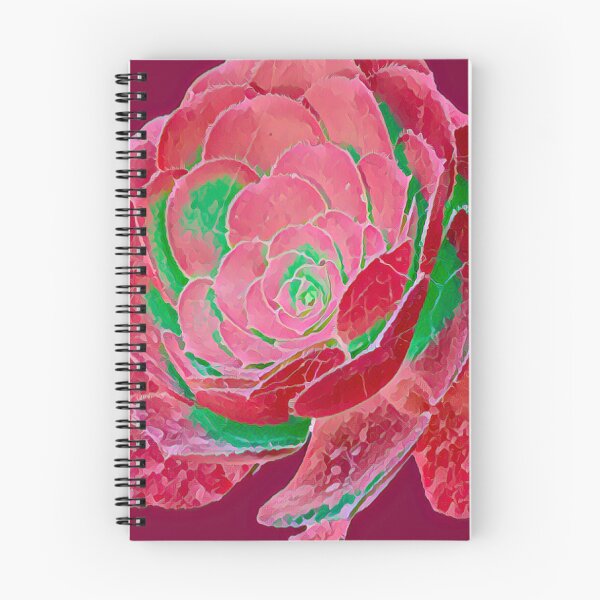 Item preview, Pop Art Pink and Green Succulent Digital Painting designed and sold by BalkanBloom.