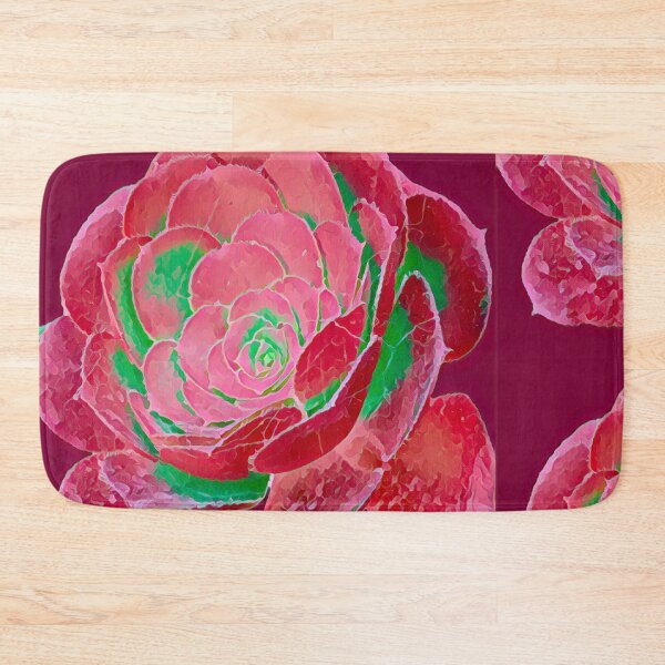 Item preview, Pop Art Pink and Green Succulent Digital Painting designed and sold by BalkanBloom.