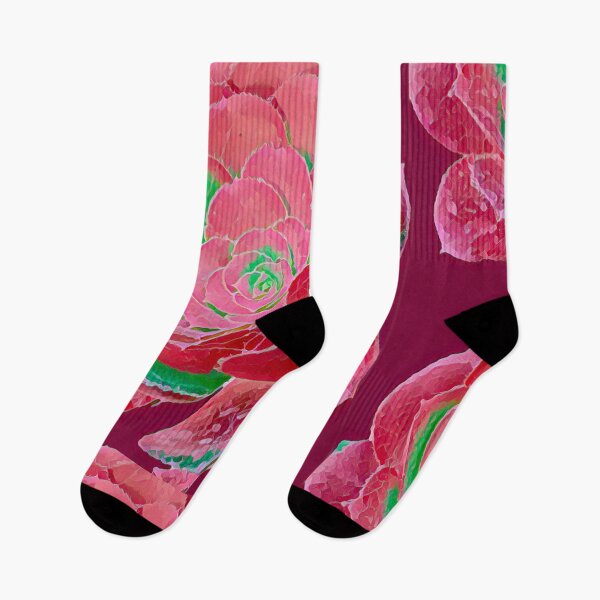 Item preview, Pop Art Pink and Green Succulent Digital Painting designed and sold by BalkanBloom.