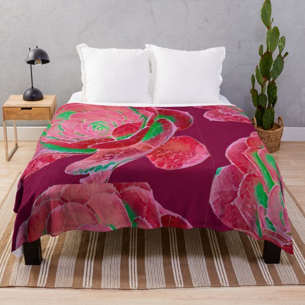Item preview, Pop Art Pink and Green Succulent Digital Painting designed and sold by BalkanBloom.