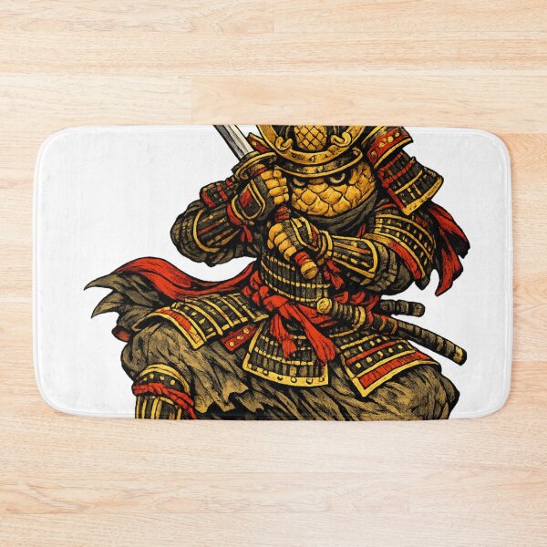 Item preview, Samurai Pineapple Warrior Funny Japanese Armor Fruit Character designed and sold by irfanshikh.