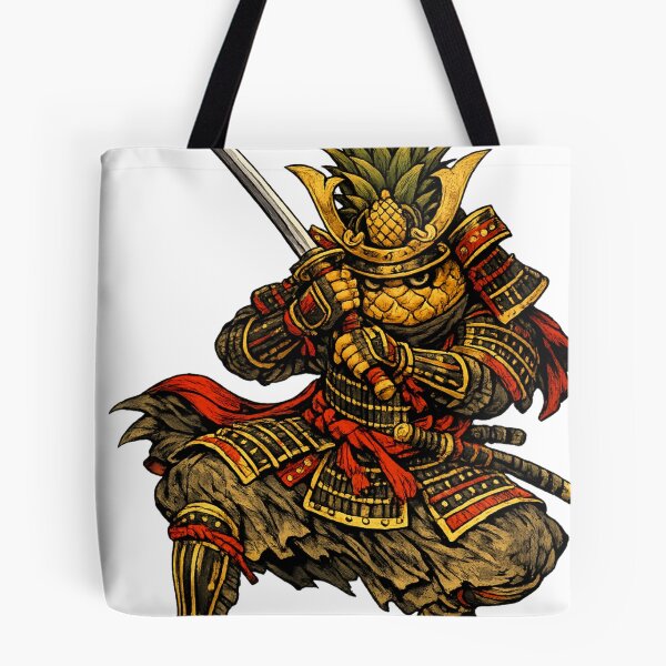 Item preview, Samurai Pineapple Warrior Funny Japanese Armor Fruit Character designed and sold by irfanshikh.