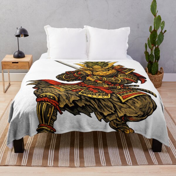 Item preview, Samurai Pineapple Warrior Funny Japanese Armor Fruit Character designed and sold by irfanshikh.