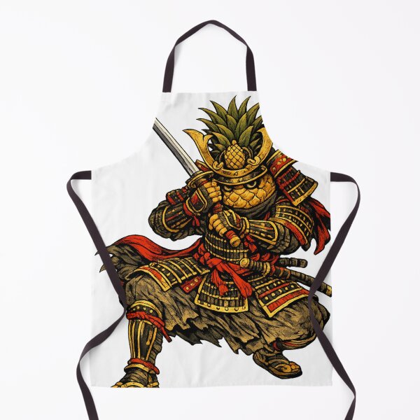 Item preview, Samurai Pineapple Warrior Funny Japanese Armor Fruit Character designed and sold by irfanshikh.