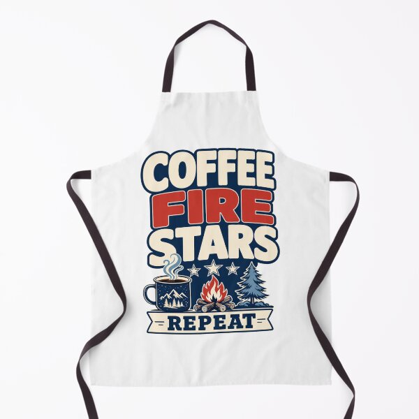 Item preview, Coffee Fire Stars Repeat designed and sold by pirminio.