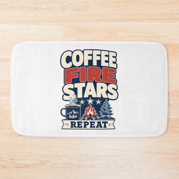 Item preview, Coffee Fire Stars Repeat designed and sold by pirminio.