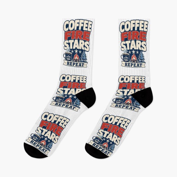 Item preview, Coffee Fire Stars Repeat designed and sold by pirminio.
