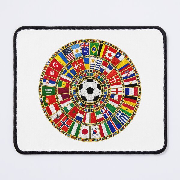 Item preview, Global Soccer Nations Mosaic - World Football Flags Mandala designed and sold by ArtistrySky.