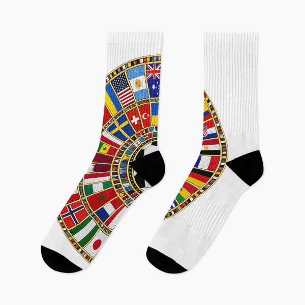 Item preview, Global Soccer Nations Mosaic - World Football Flags Mandala designed and sold by ArtistrySky.