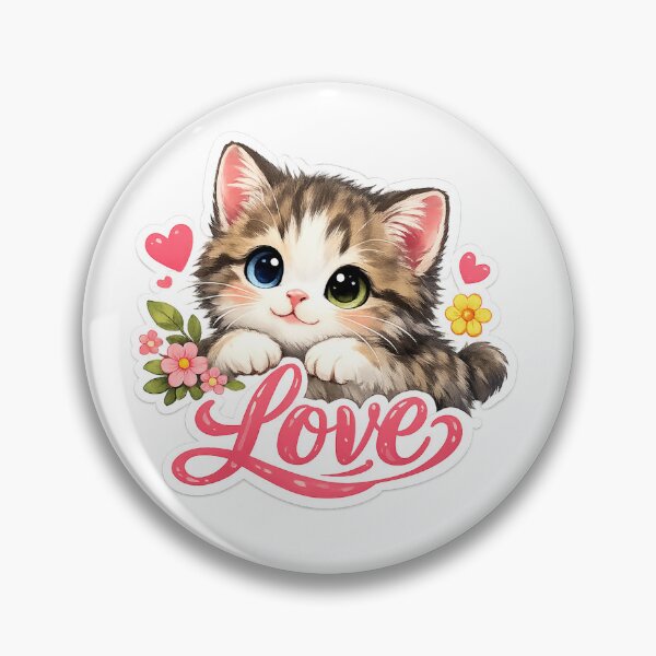 Item preview, lovely cute kitten designed and sold by Geek4Art.