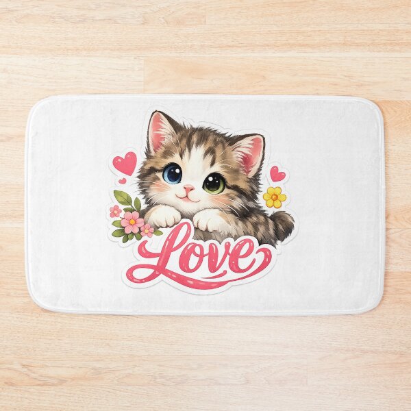 Item preview, lovely cute kitten designed and sold by Geek4Art.