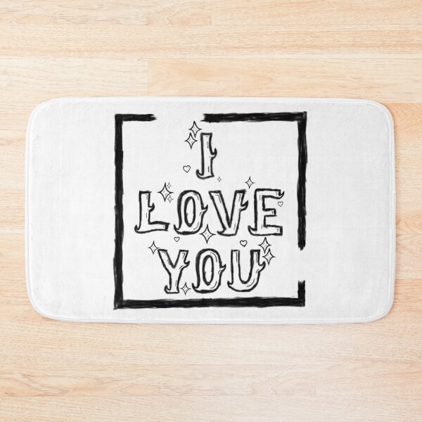Item preview, I Love You Original Hand Lettered Gothic Grunge Typography designed and sold by Kitishop.