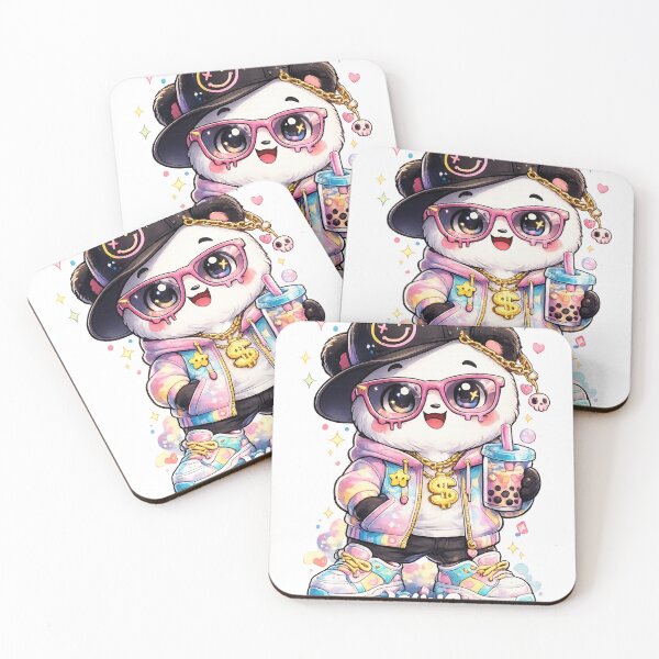 Item preview, Cute panda girl with glitter designed and sold by World-of-Magic.