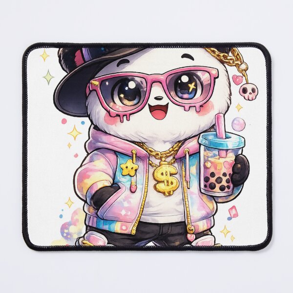Item preview, Cute panda girl with glitter designed and sold by World-of-Magic.