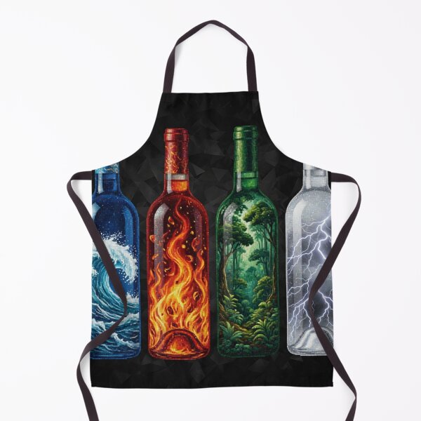 Item preview, Mosaic Diamond Painting Four Element Bottles designed and sold by Pioneer Spirit Market.