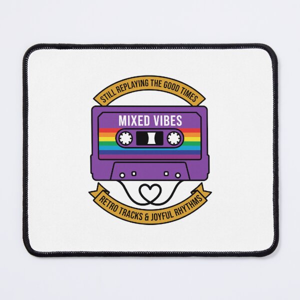Item preview, LGBTQ Rainbow Cassette Tape Vintage Heart Mixtape Pride designed and sold by crouchingpixel.