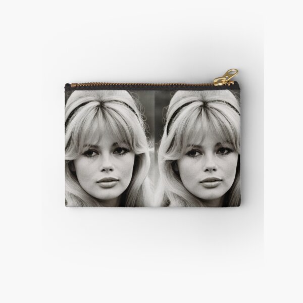 Item preview, Cinema - Great French Actress, Black and White Portrait with Straight Bangs and Headband of the 1960s designed and sold by Beat-It.