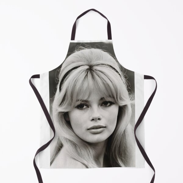 Item preview, Cinema - Great French Actress, Black and White Portrait with Straight Bangs and Headband of the 1960s designed and sold by Beat-It.