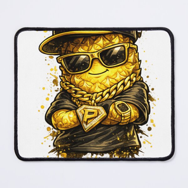 Item preview, Gangsta Pineapple Gold Chain Hip Hop Funny Fruit Streetwear Design designed and sold by irfanshikh.