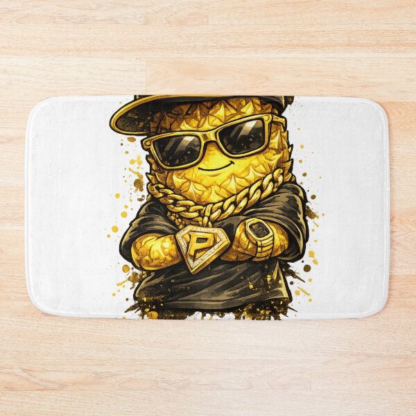 Item preview, Gangsta Pineapple Gold Chain Hip Hop Funny Fruit Streetwear Design designed and sold by irfanshikh.