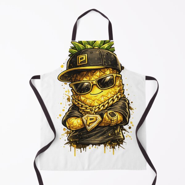 Item preview, Gangsta Pineapple Gold Chain Hip Hop Funny Fruit Streetwear Design designed and sold by irfanshikh.