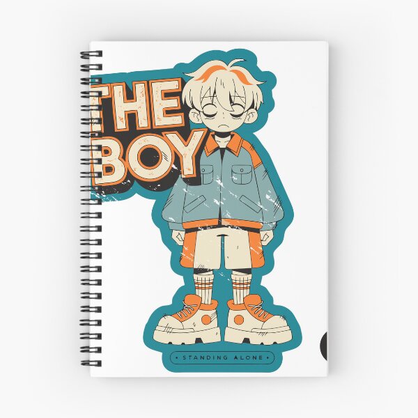 Item preview, Retro Sad Anime Boy Sticker designed and sold by inkfusionhub99.