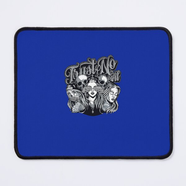 Item preview, Trust No Evil Gothic Skull & Skeleton Hands Tattoo Style Sticker designed and sold by Maanvir.