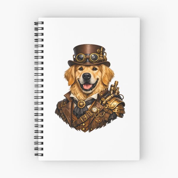 Item preview, Golden Retriever Steampunk Gentleman designed and sold by builtforyou.